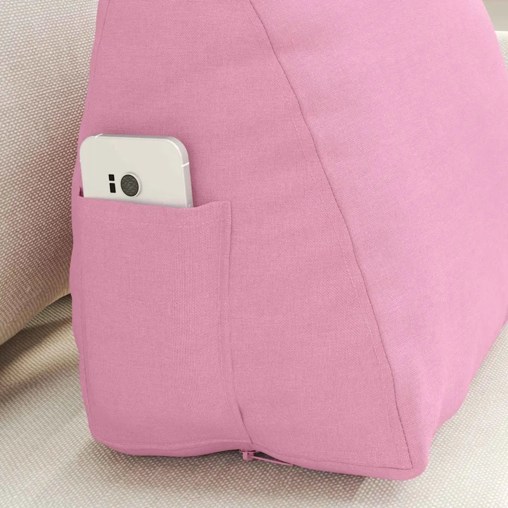 Cuscino per Schiena Rosa 45 x 20 x 35 cm Tessuto