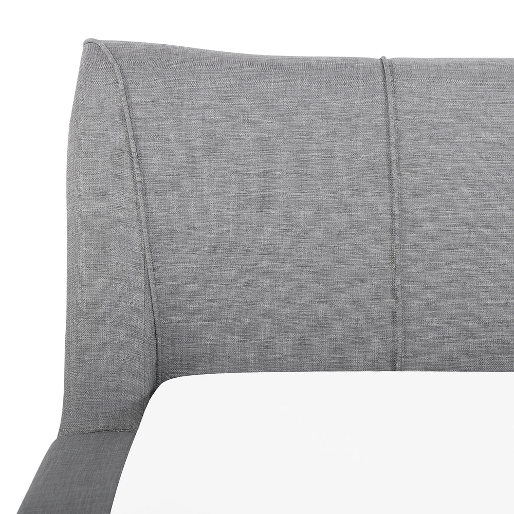 Lettino ad acqua Grigio Tessuto 160 x 200 cm Accessori Riduzione ondulazioni Ampia testiera Modern