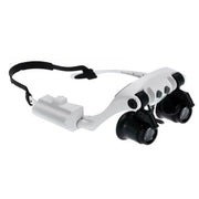 OCCHIALI CON LENTE D' INGRANDIMENTO 4 LENTI E LUCI LED LAVORO DI PRECISIONE 9892