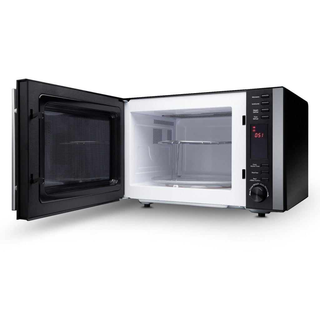 Forno microonde digitale con grill, display LED verde, piatto rotante 255mm, 8 menu automatici 700W cucina - SOGO