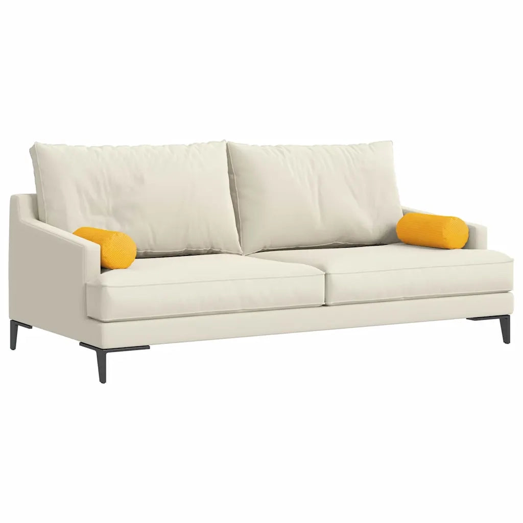 Cuscini a rullo 2 pcs Giallo Chiaro Ø 15 x 40 cm 42014309