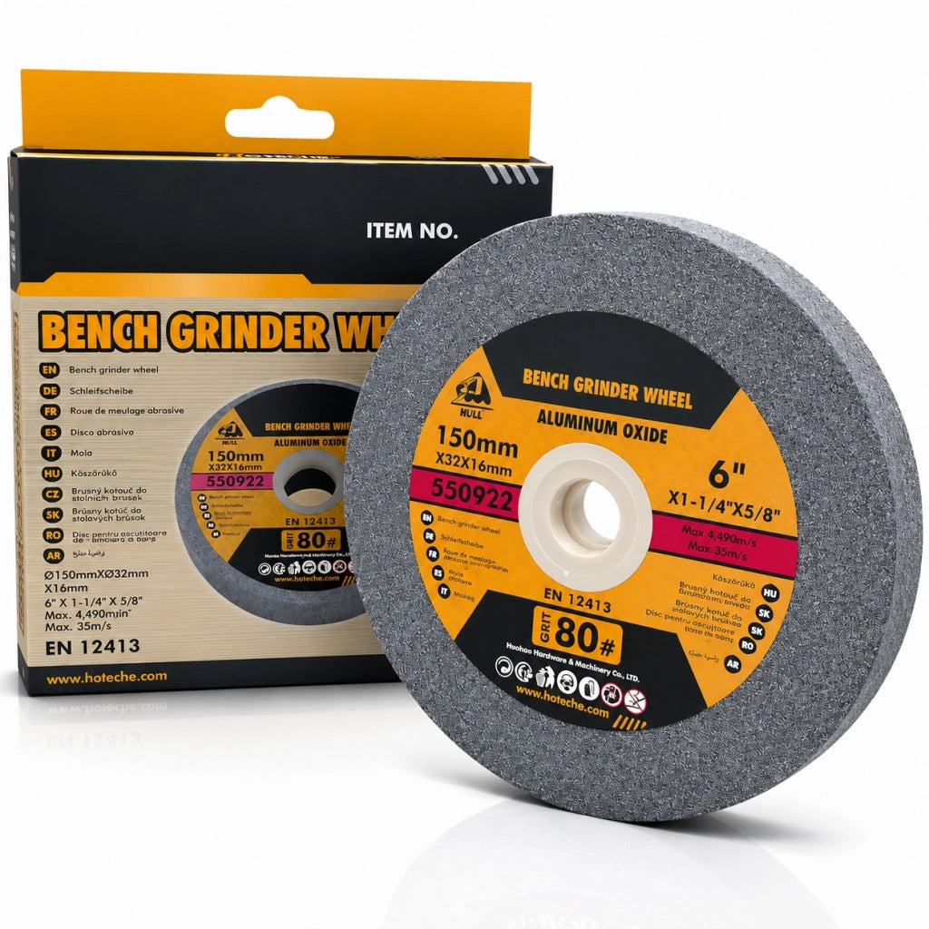 Disco Mola Pietra Abrasiva 150x32x16 mm Grana 80 Smerigliatrice 550922