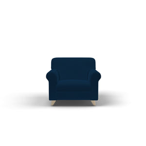 Copridivano Elasticizzato 2 Posti in Poliestere Leslie Blu Scuro