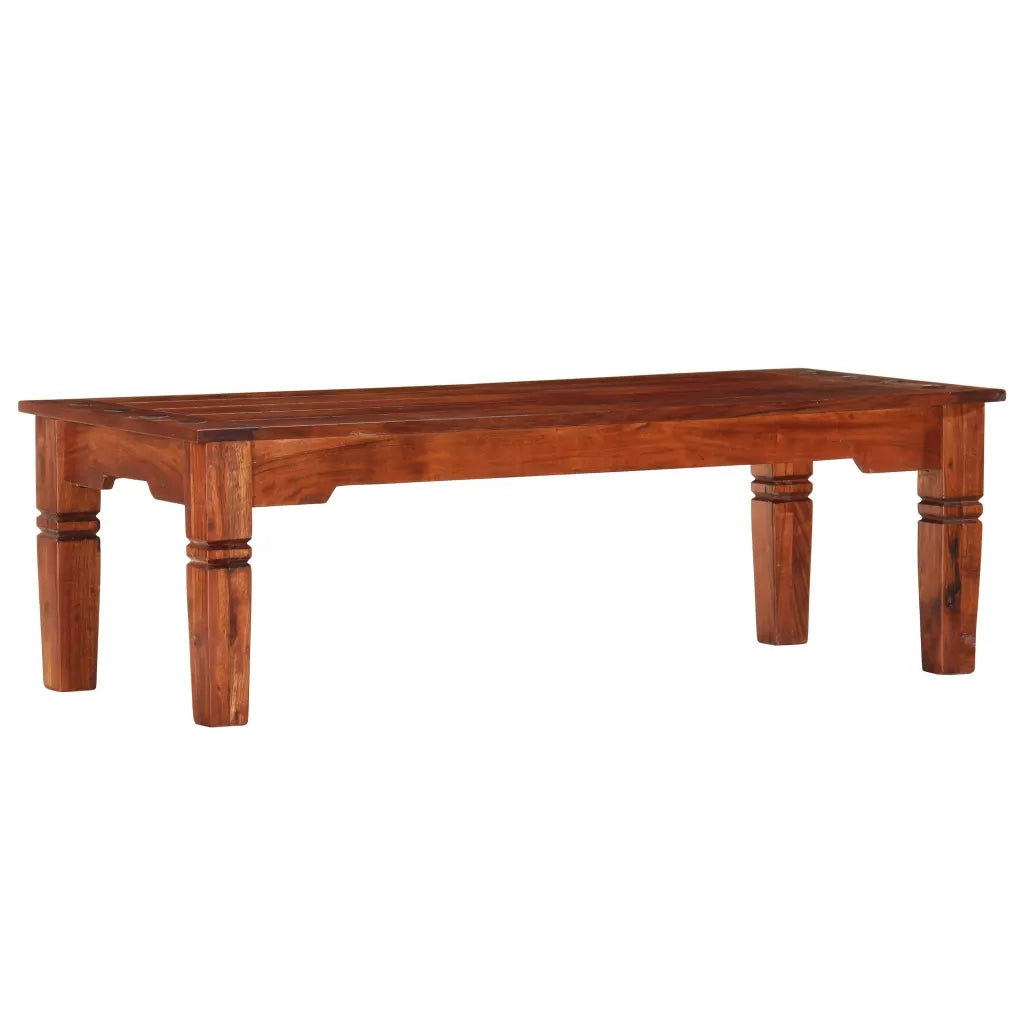 vidaXL Tavolino da Salotto 110x50x35 cm in Legno Massello di Acacia