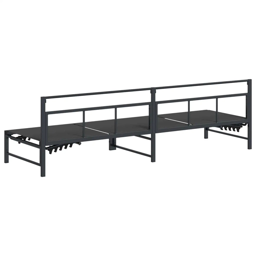Lettino da sole Nero 200 x 62 x 59,5 cm Textilene