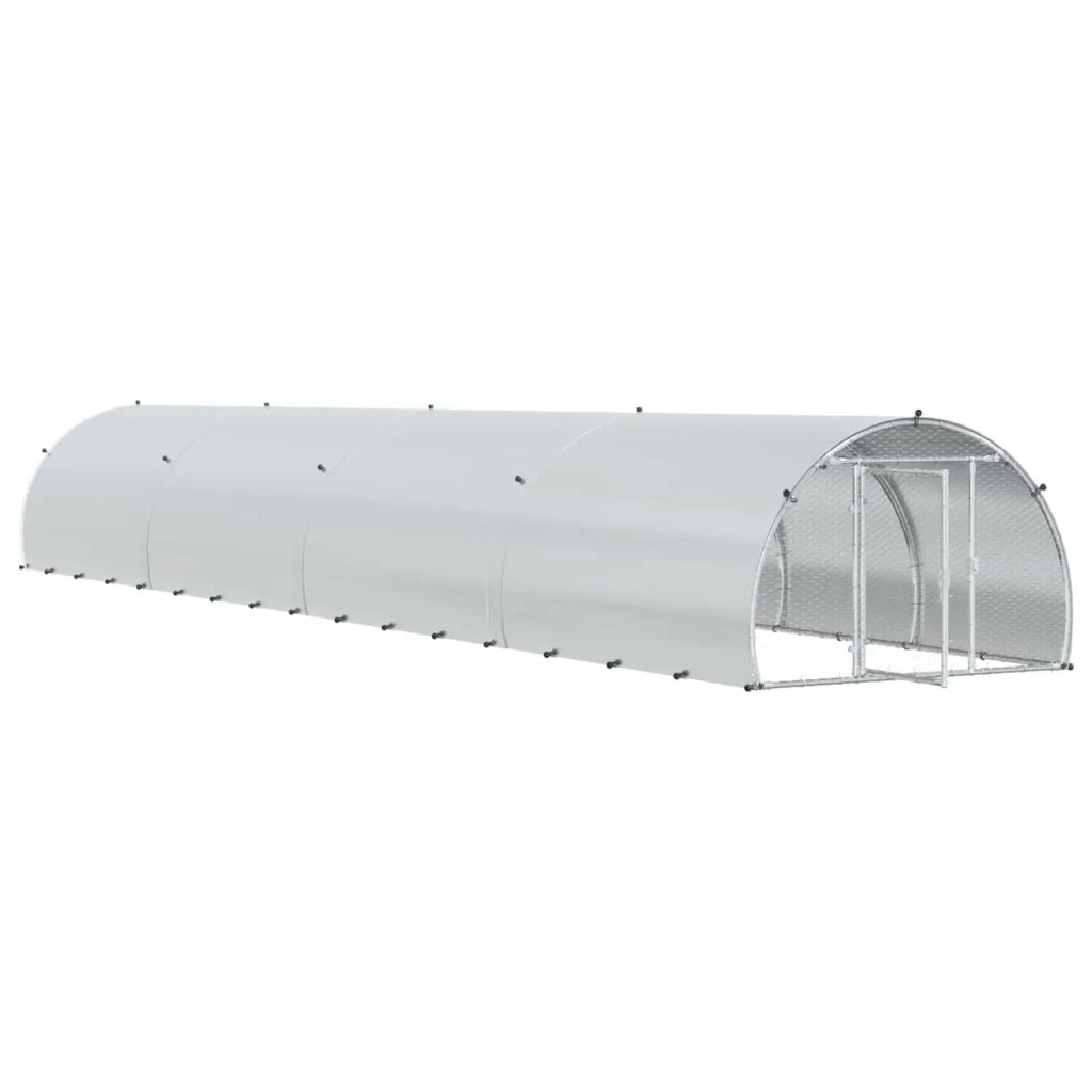 Pollaio Argento 800 x 150 x 100 cm Acciaio zincato 3434673