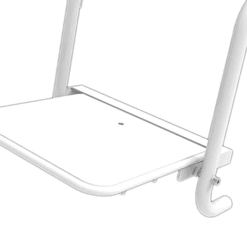 Sedile doccia ribaltabile, asportabile inox