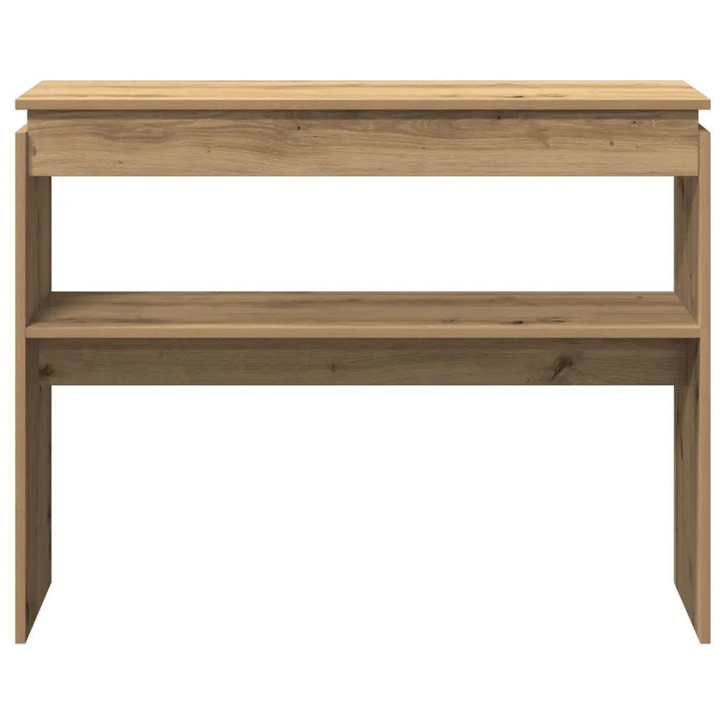 Tavolo Consolle Rovere Artigianale 102x30x80 cm in Truciolato 856627