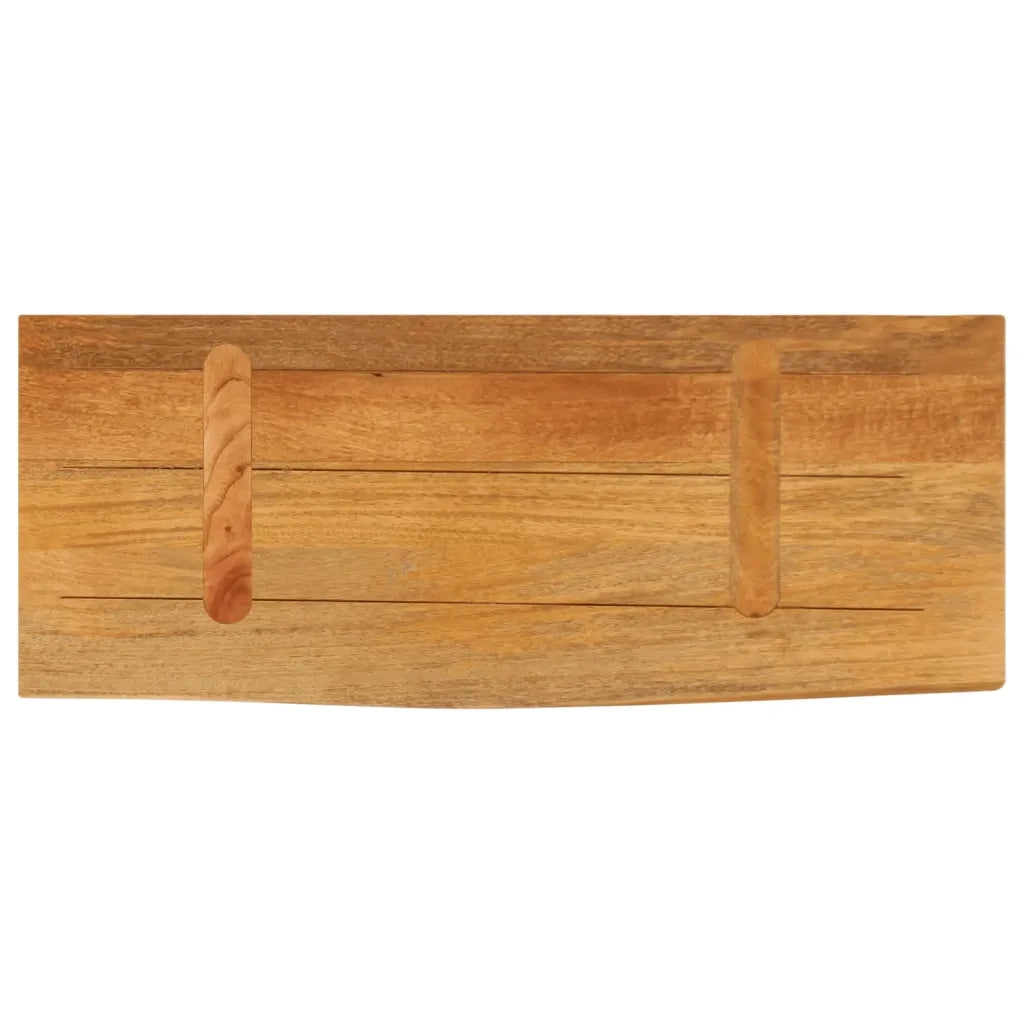vidaXL Piano Tavolo Bordi Vivi 80x40x3,8 cm in Legno Massello di Mango
