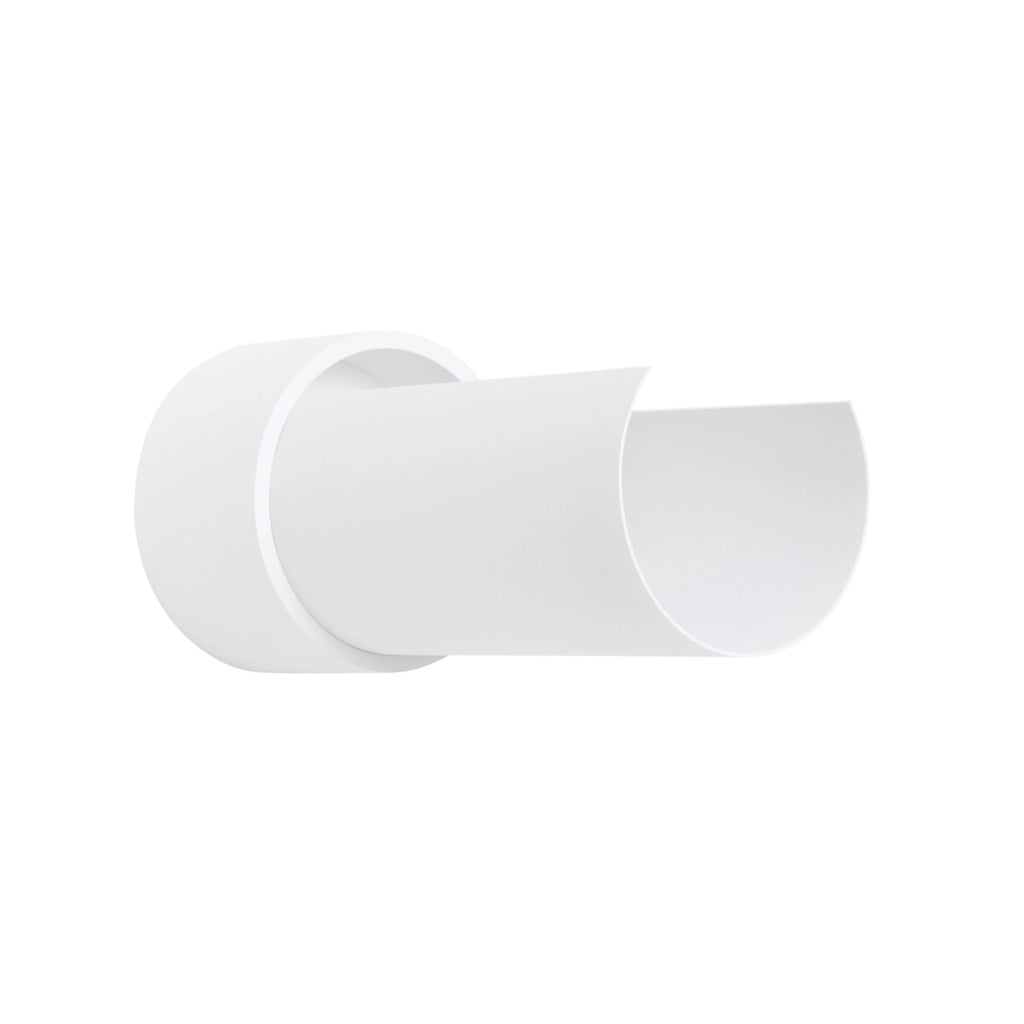 Applique moderna bianca tonda orientabile E27 Pure Lume