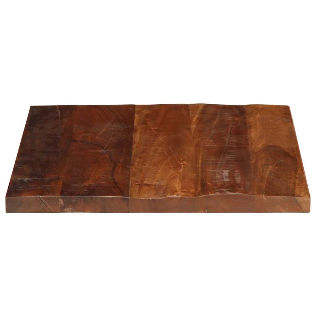 Piano Tavolo 60x60x2,5 cm Quadrato Legno Massello di Recupero 371195