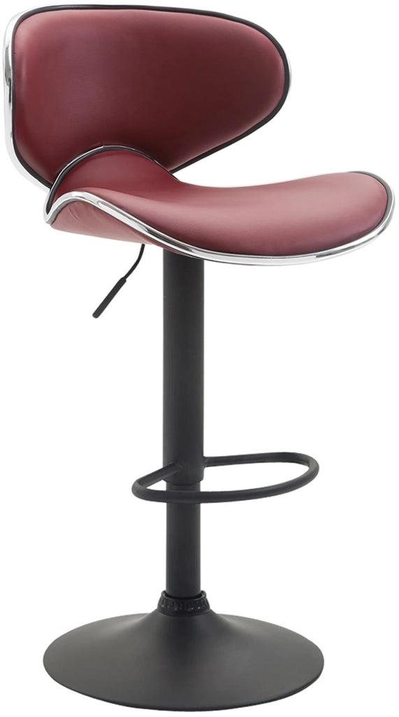 Sgabello Las Vegas V2 in similpelle bordeauxrot,nero