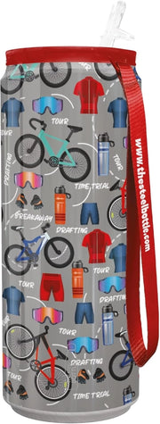 The Steel Bottle Bottiglia termica in Acciaio Inox Capacità 450 ml Chiusura Ermetica - Cycling