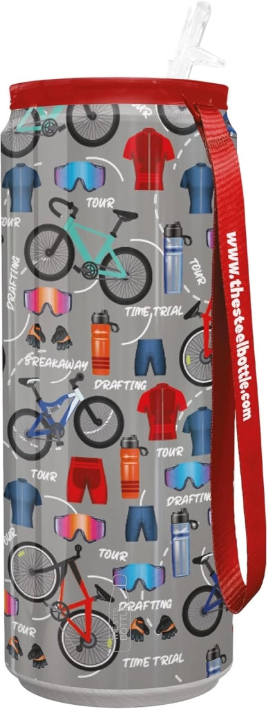 The Steel Bottle Bottiglia termica in Acciaio Inox Capacità 450 ml Chiusura Ermetica - Cycling