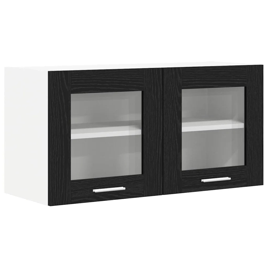 Armadio pensile Rovere Nero e Bianco 80 x 31 x 40 cm 884228