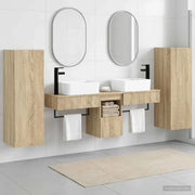 Set di mobili per il bagno 5 pz Rovere Sonoma 3405975