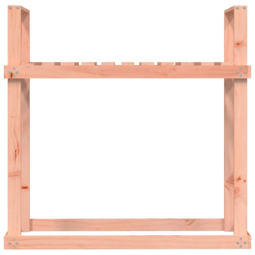 Portalegna porta-legna organizer portaoggetti 110 x 35 x 108,5 cm legno di abete Douglas naturale 02_0045118