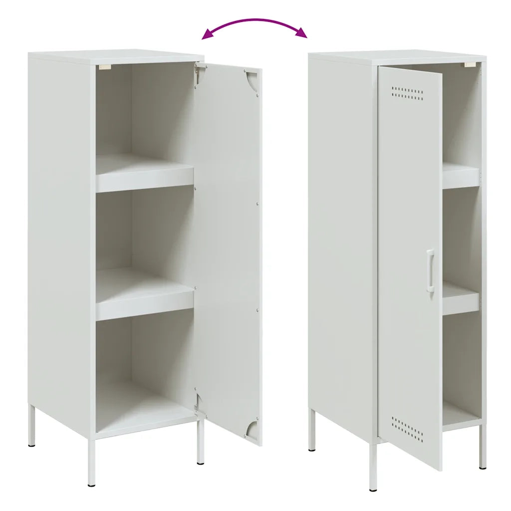 Credenza | Madia | Buffet da pranzo | Armadio da pranzo Bianca 36x39x113 cm in Acciaio