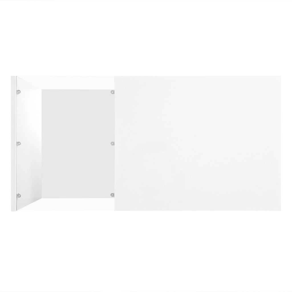 Tavolino da salotto 100x50x32 cm; con LED intelligente e cassetto; truciolato; bianco