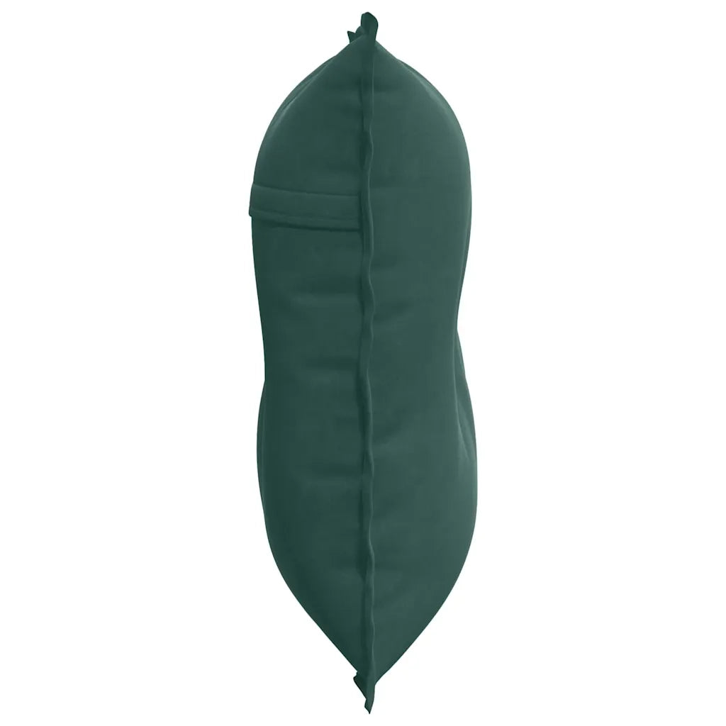 Cuscino per Schiena Verde Scuro 80 x 50 cm Tessuto in Cords