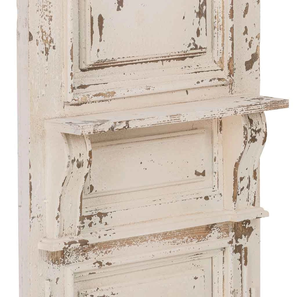 Pannello in legno marrone invecchiato 50x12x185h cm