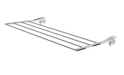 Coppia Staffe Stendino Stendibiancheria da Ringhiera Ribaltabile 70 cm