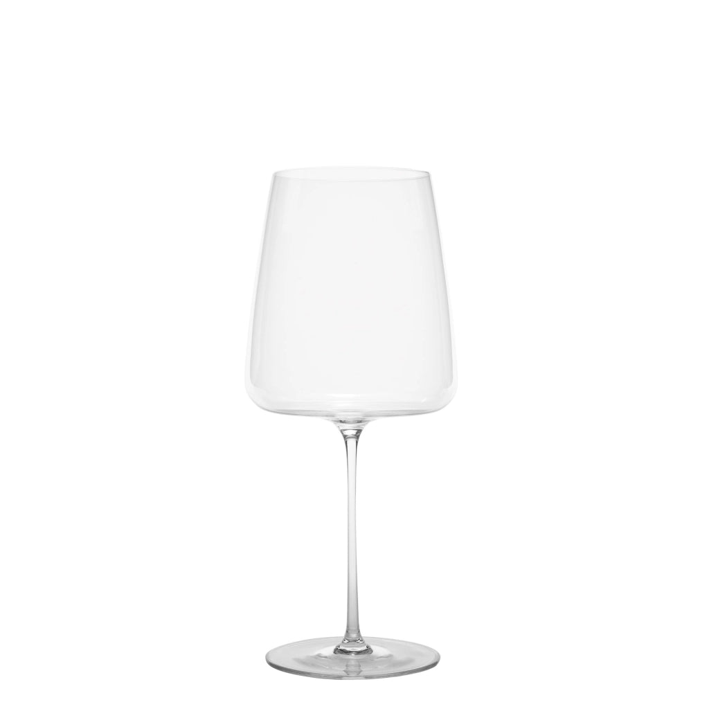 Zafferano Calice Ultralight per vini rossi in vetro sonoro superiore, capacità 75 cl, design moderno, set da 2 pezzi, trasparente, finitura elegante