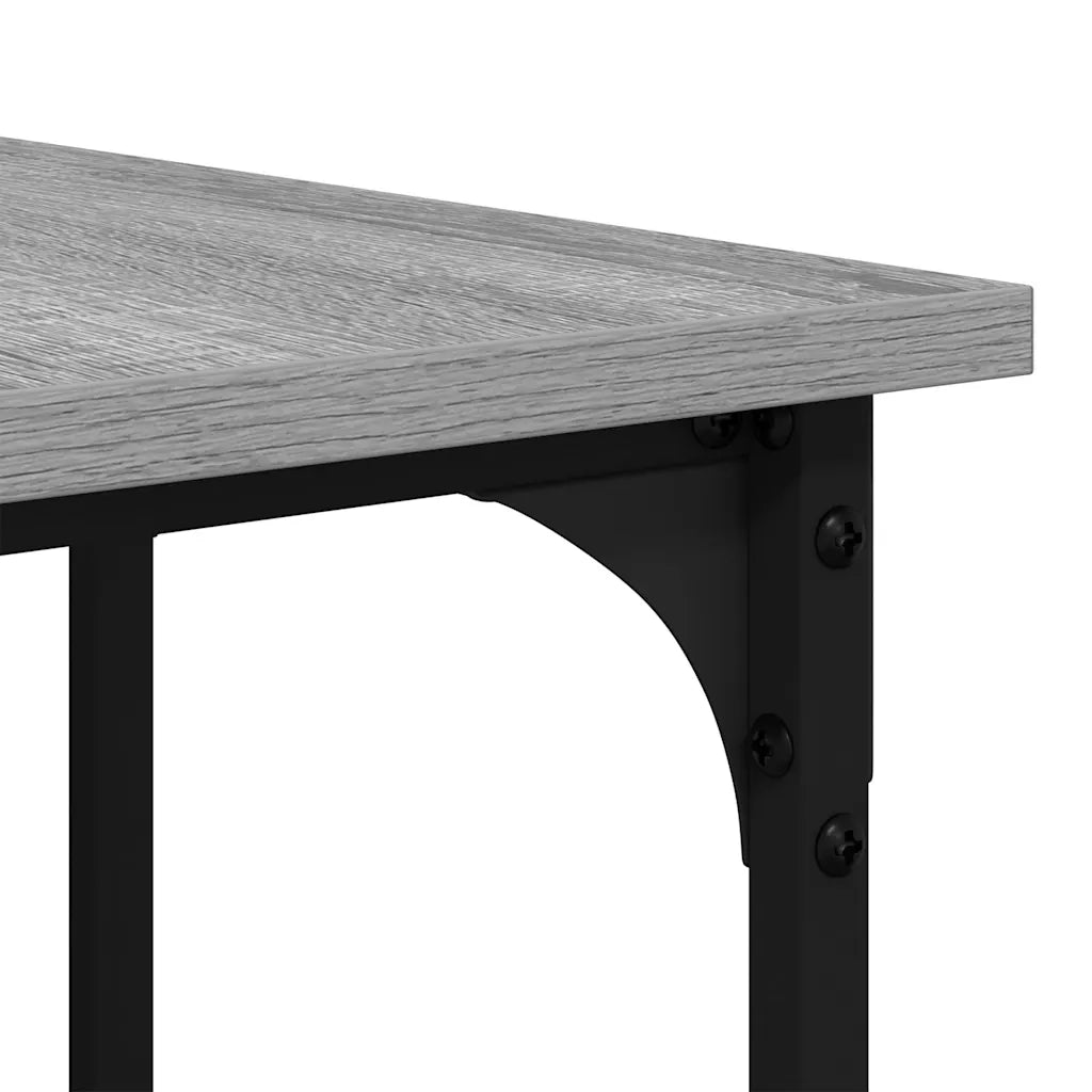 Scrivania Grigio Sonoma 139x139x75 cm in Legno Multistrato 837595