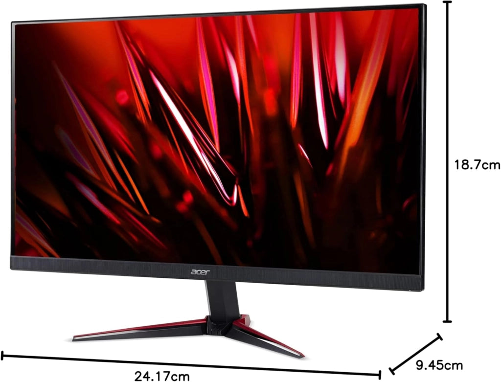 Monitor per PC da gioco Nitro VG270BmiiFX display IPS FHD, 75 Hz, 1 ms, 16:9, FreeSync, Lum 250 cd/m2, HDMI 1.4, VGA, ZeroFrame, Altoparlanti Integrati, Cavo VGA incluso, ‎Nero, 27 pollici
