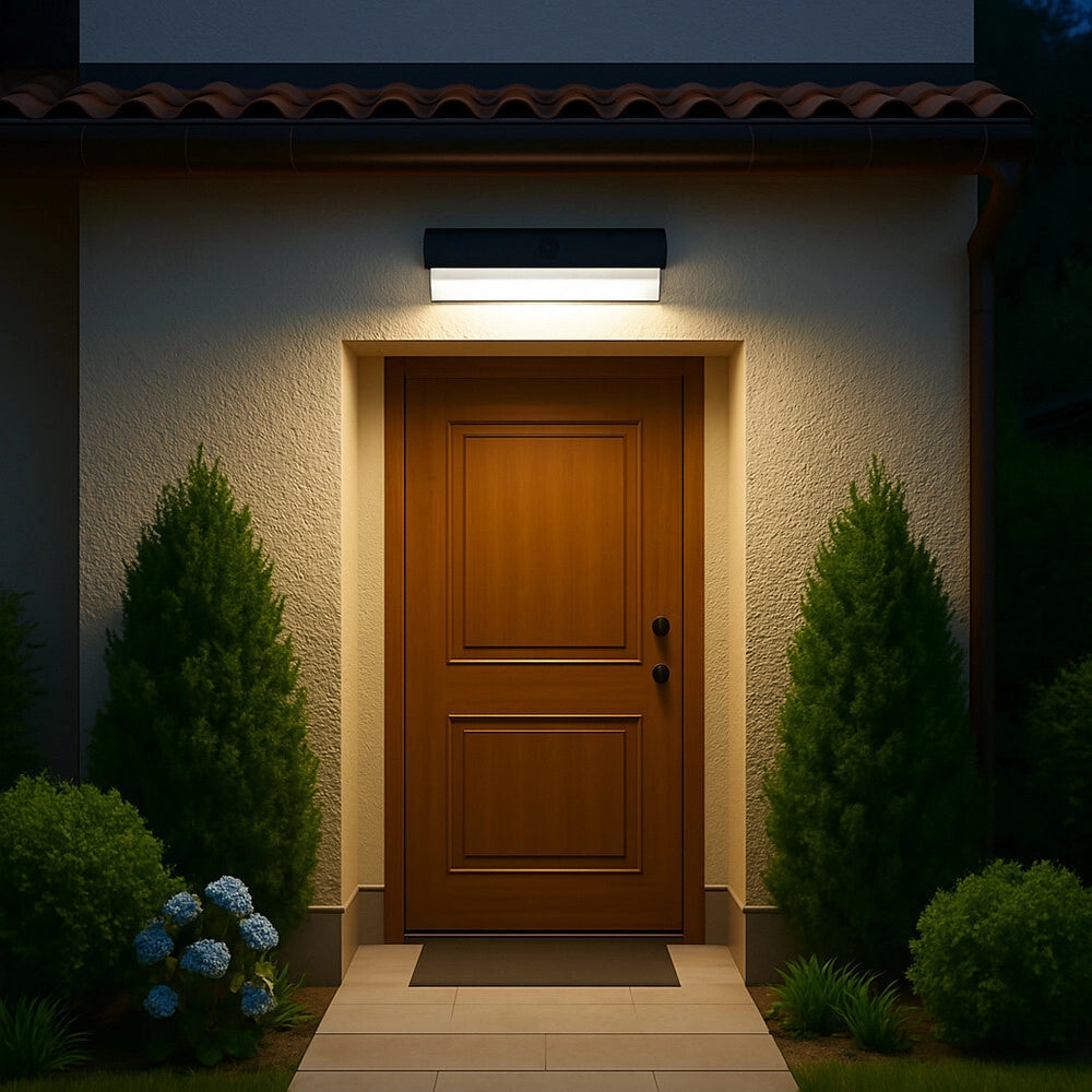 Trade Shop - Applique Solare Con Sensore Movimento 3 Modalità Luce 6000k Ip54 Da Esterno Zq-bd-006gy -