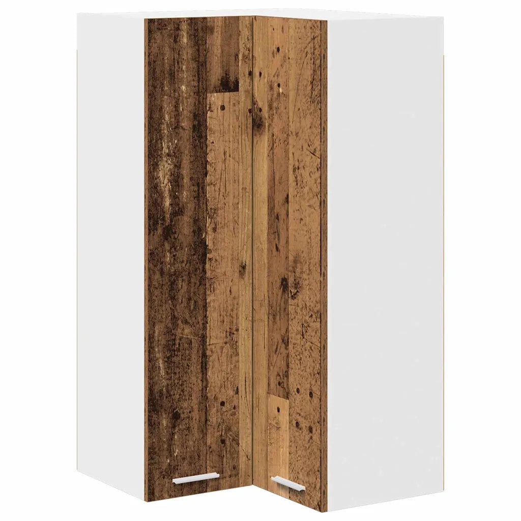 Armadio pensile Legno Antico e Bianco 57 x 57 x 100 cm 884376
