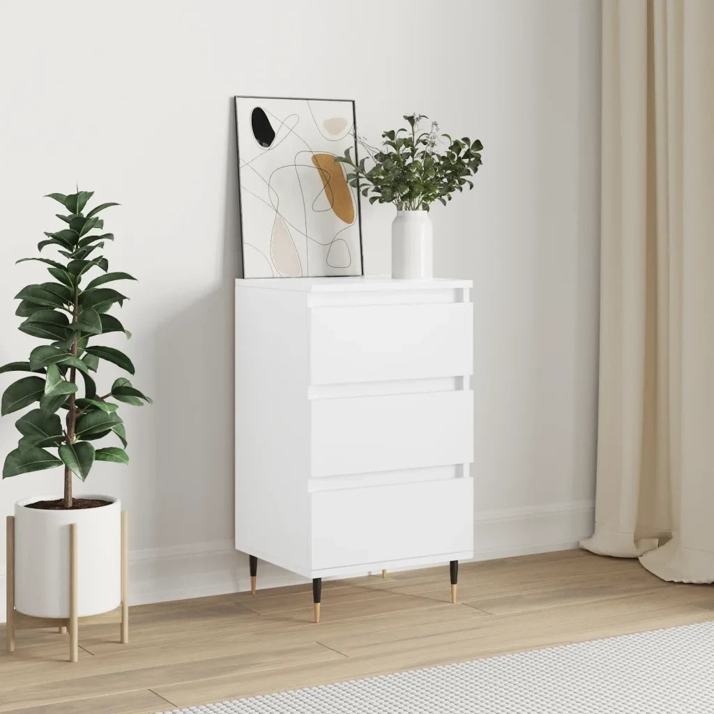 Credenza-Buffet-Armadio da cucina Bianca 40x35x70 cm in Legno Multistrato 651228