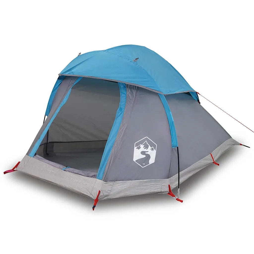 Tenda da campeggio | Tenda da campo a Cupola per 1 Persona Blu Impermeabile