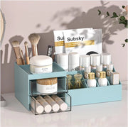 Organizzatore di trucco con ante, cassettiera di trucco con ante per comodino, camera da letto, bagno A