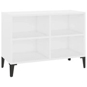 Mobile TV | Armadietto TV | Mobile Porta TV con Gambe in Metallo Bianco 69,5x30x50 cm