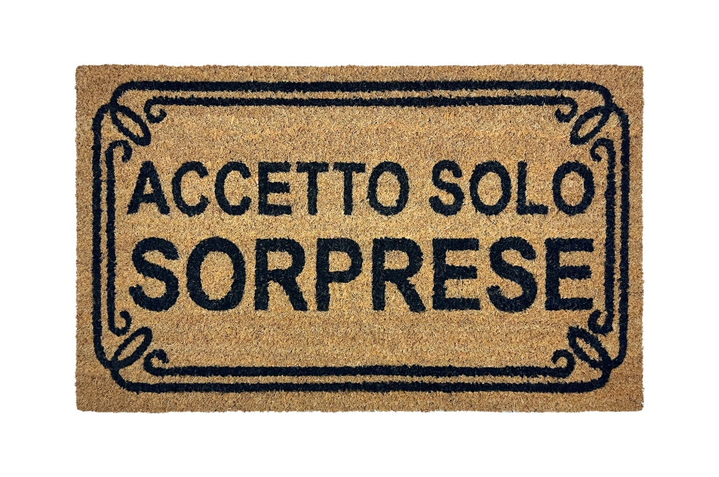 Zerbino Ingresso Casa In Fibra Di Cocco Con Base In Pvc  Dis7Sorpresa