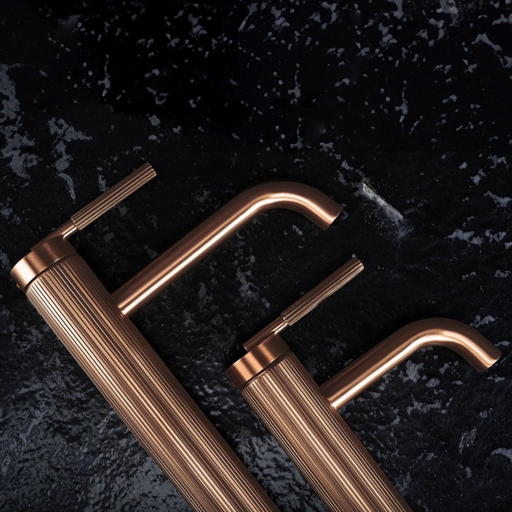 Rubinetto Da Lavabo Rea Argon Brush Copper Low