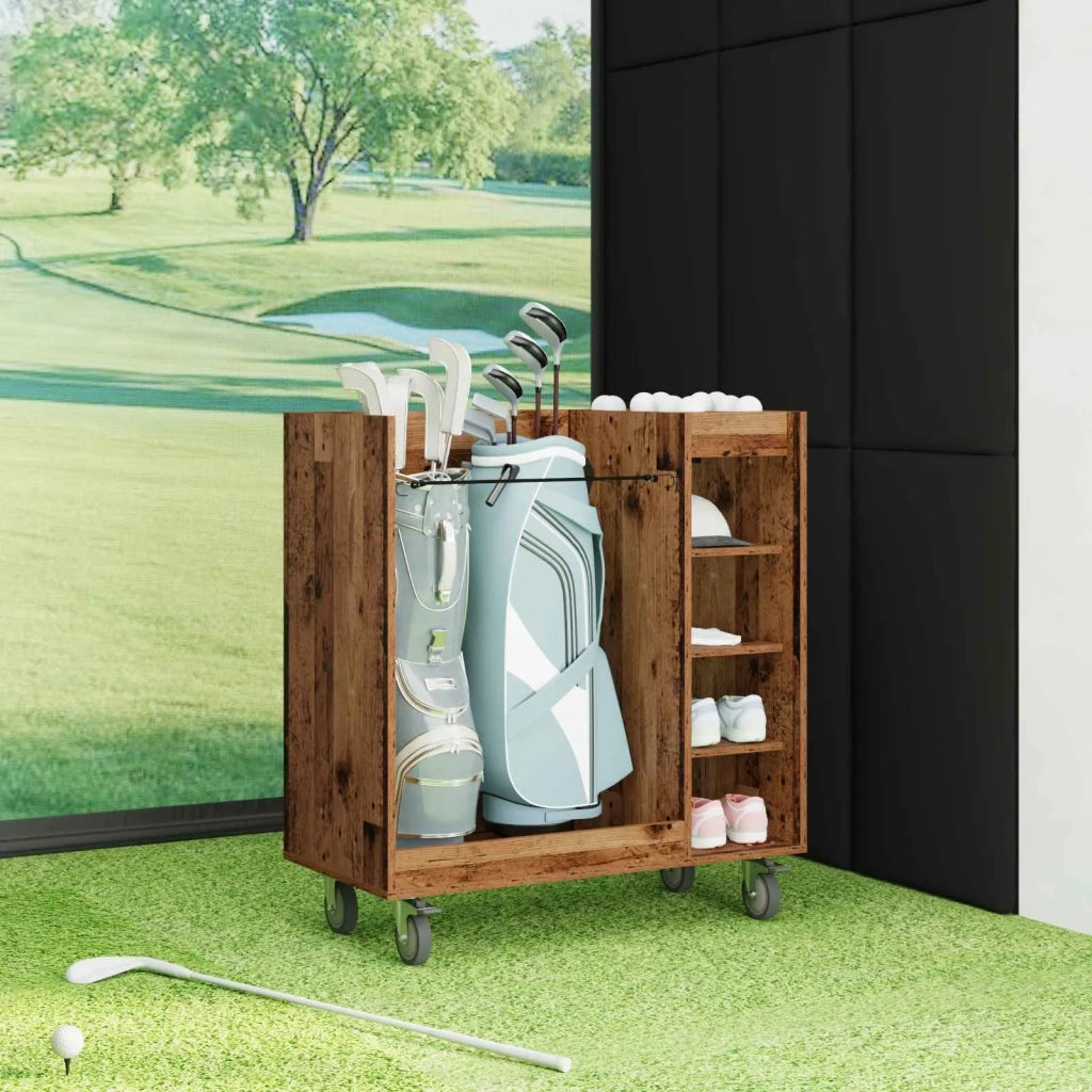 Armadio per Golf con ruota Legno vecchio 90 x 45 x 98 cm CFW2696549