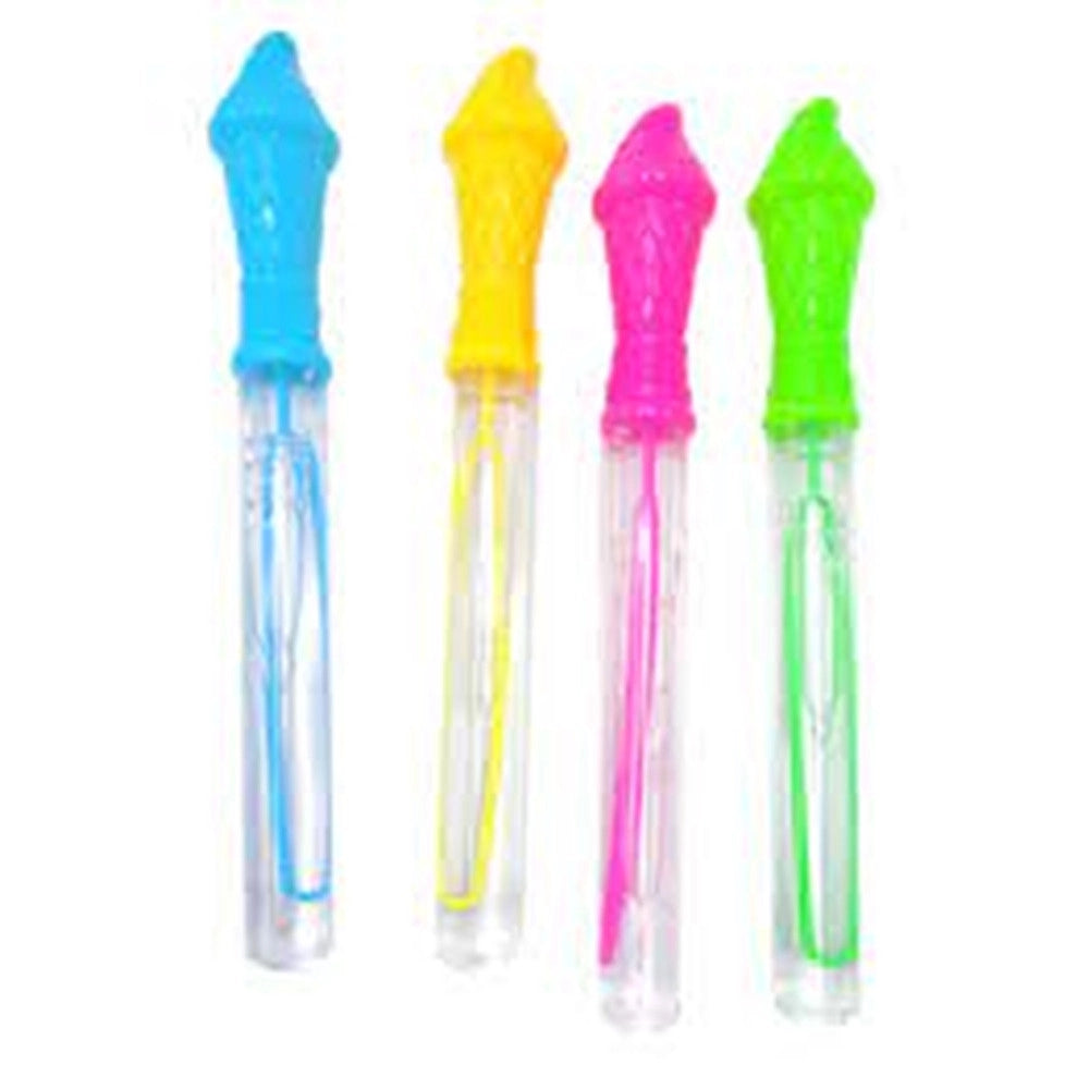 Trade Shop - Set 3 Pz Tubo Bacchetta Per Bolle Di Sapone 27,5cm 60ml Forma Cono Gelato 4 Colori 6560329 -