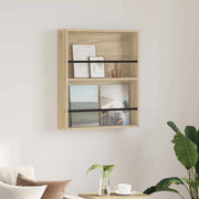 Scaffale per riviste Rovere Sonoma 60 x 12 x 70 cm
