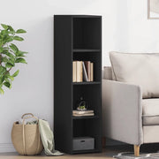 Credenza-Buffet-Armadio da cucina Nera 30x41x124 cm in Legno Multistrato