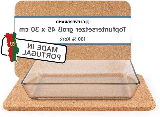 Mat di supporto per piatti - 1 pezzo - 45 x 30 x 1 cm - Gomma - Rettilineo