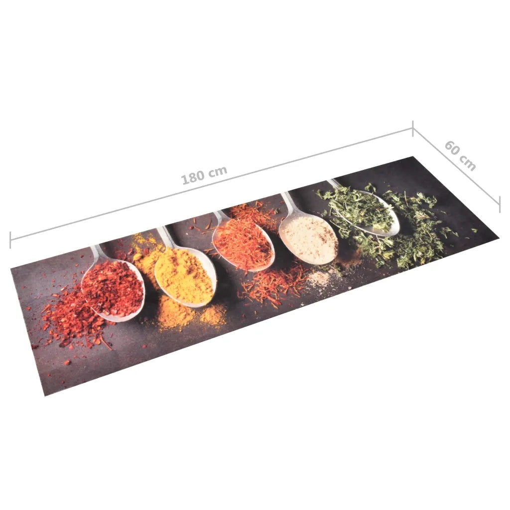 Tappetino da Cucina Lavabile-Tappeto da Cucina Cucchiai 60x180 cm 948499
