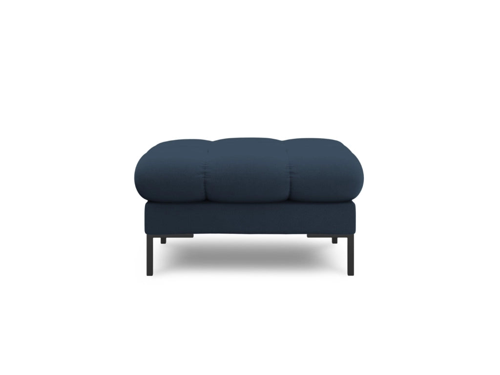 Cosmopolitan Design - Pouf "Bali" in tessuto strutturato blu 