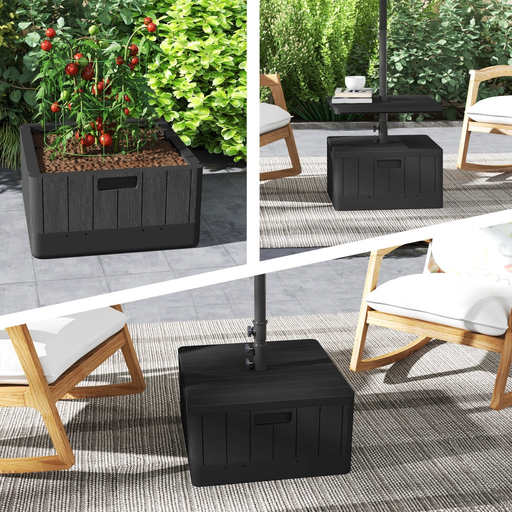 Base per ombrellone con piano ¨C zephmum ¨C nero plastica