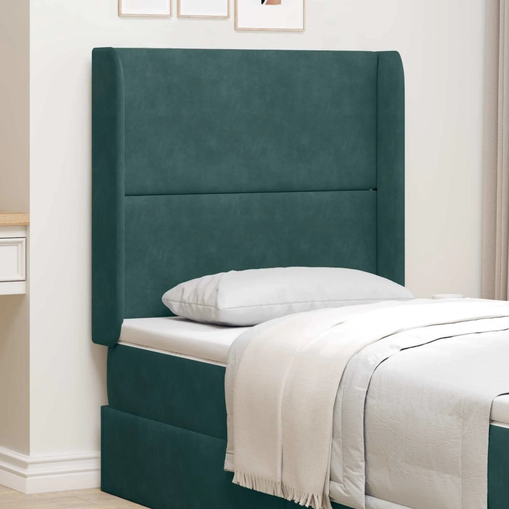 Orecchia della Testata Verde 80 x 16 x 4 cm Velluto CFW5393320