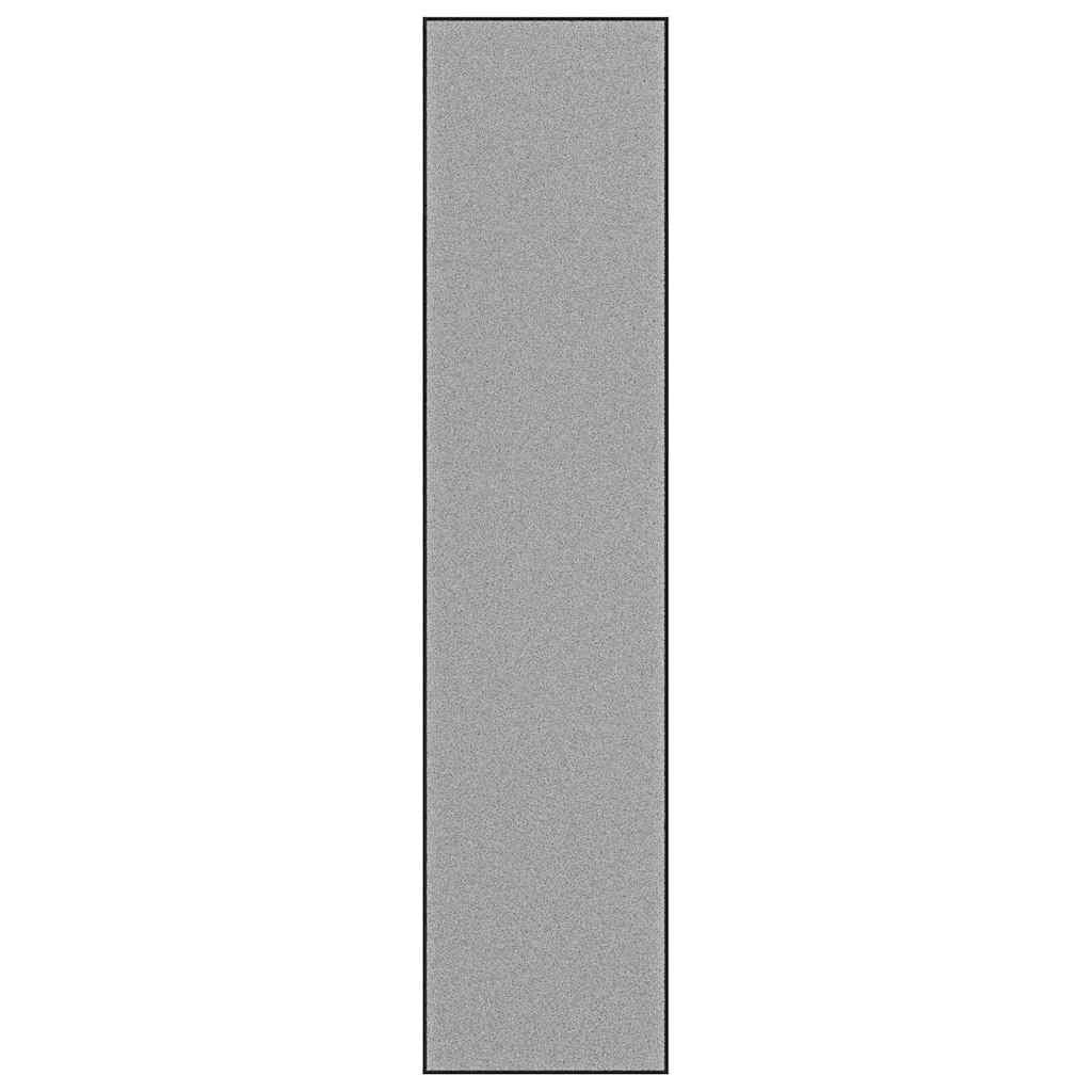 Zerbino d'ingresso flessibile resistente all'usura e antiscivolo 115 x 500 cm design moderno in PP grigio 02_0058190