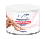 HYDRA VIVA+ VASO DI CERA DEPILATORIA AL TITANIO ROSA LIPOSOLUBILE DA 400 ML
