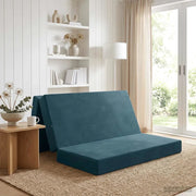 Divano Letto Pieghevole 160 x 67 x 45 cm Blu