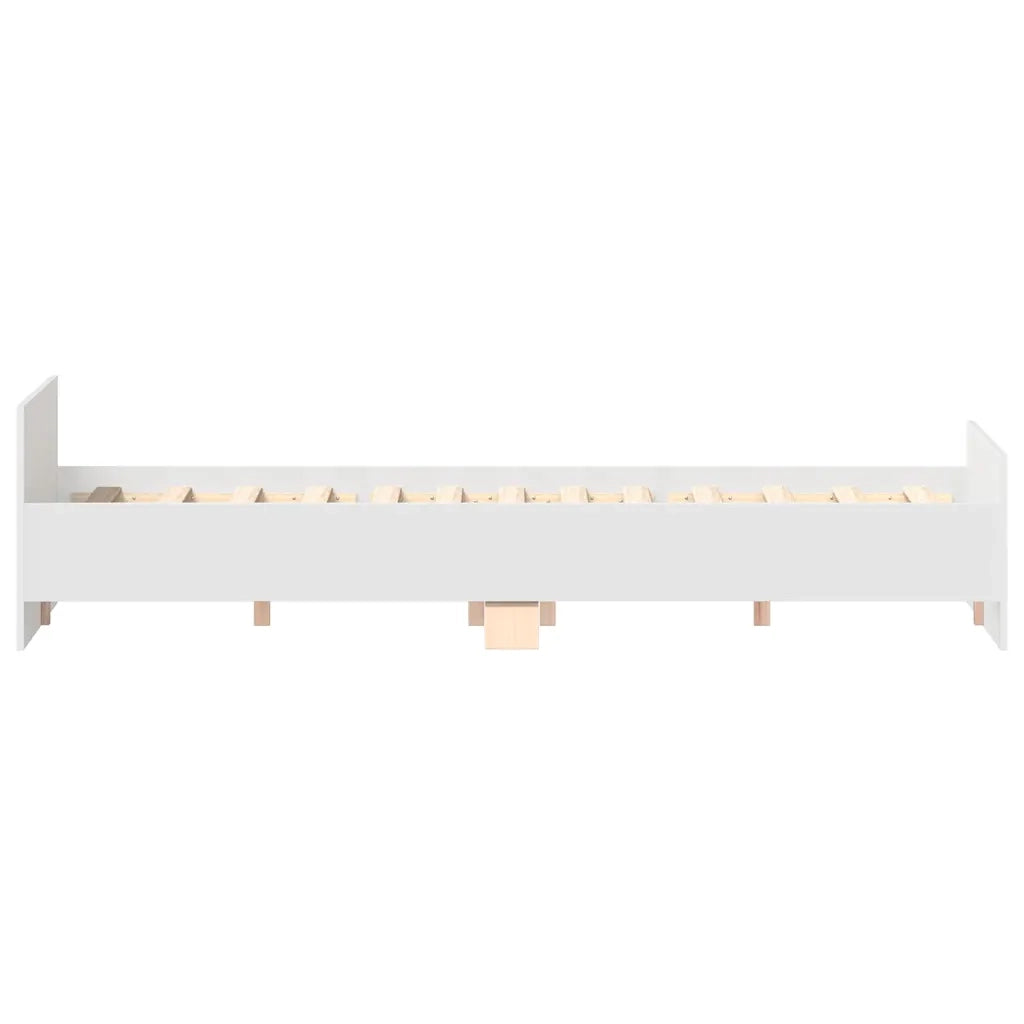 Giroletto con Testiera e Pediera Bianco 135x190 cm 3203789